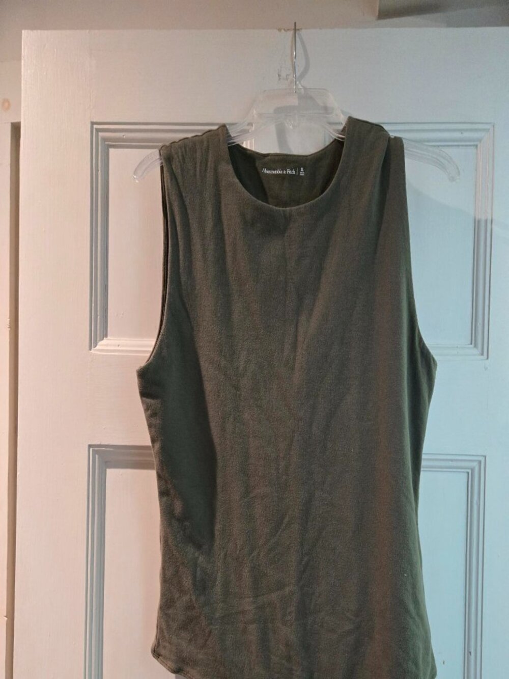 Abercrombie & Fitch Green Sleeveless Tank Bodysuit Soft Collection Size XL
